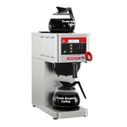 Single, digitally controlled decanter brewer.