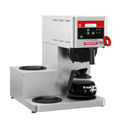 Single, digitally controlled decanter brewer.