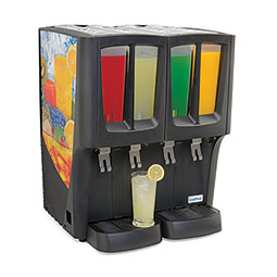 Crathco  G-Cool Premix Cold Beverage Dispenser. Mini-Quattro. (4) 2.4 gallon bowls.