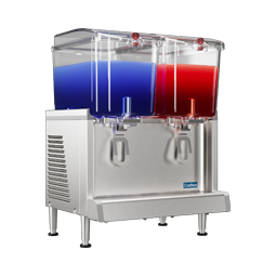 Simplicity Bubbler® Premix Cold Beverage Dispenser. (2) 4.75 gallon bowls, agitator model.