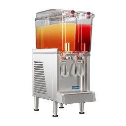 Simplicity Bubbler® Premix Cold Beverage Dispenser. (2) 2.4 gallon bowls, agitator model.