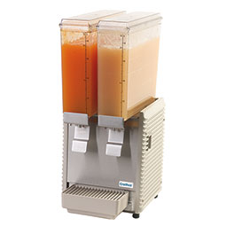 Crathco Classic Bubbler® Premix Cold Beverage Dispenser. (2) 2.4 gal. bowls. Plastic side panels and drip tray.