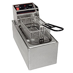 Countertop Electric Fryers. (1) 6 lbs. fry pot with (1) basket.