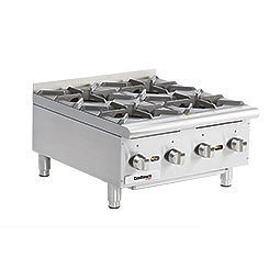 Gas Hot Plates. Cooking Surface: 24 W x 20 D, (4) burners.