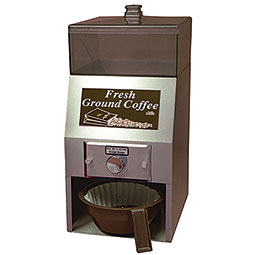 AL-LEN™ Ground Coffee Dispenser. Dispenses directly into a brew basket up to 8.75 in diameter.