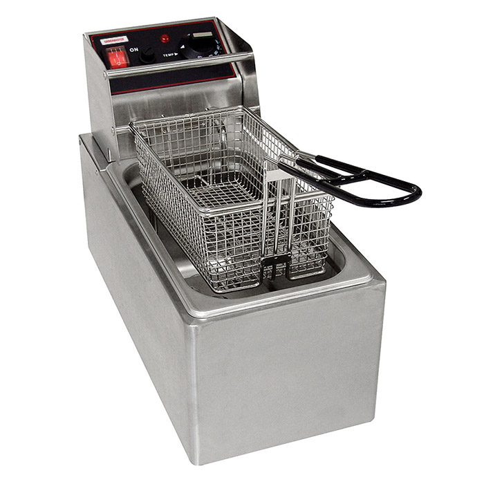 Countertop Electric Fryers. (1) 6 lbs. fry pot with (1) basket.