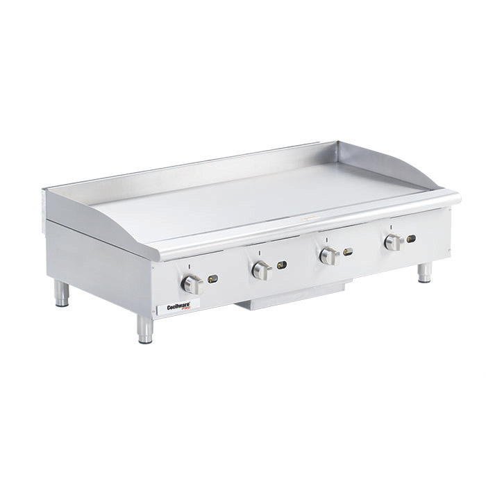 Medium Duty Gas Griddle. Cooking surface 48 x 20. 4 burners.
