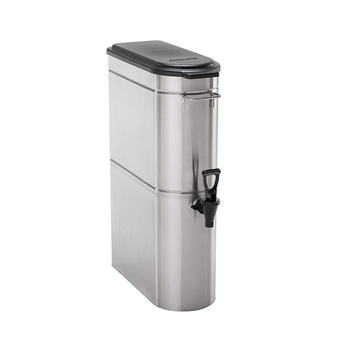 Stainless Steel Iced Tea Dispenser. Tomlinson® front valve.