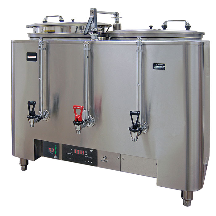 PrecisionBrew Barista Series Urn. (2) liners, 3 gallons each. Heat exchange style standard.