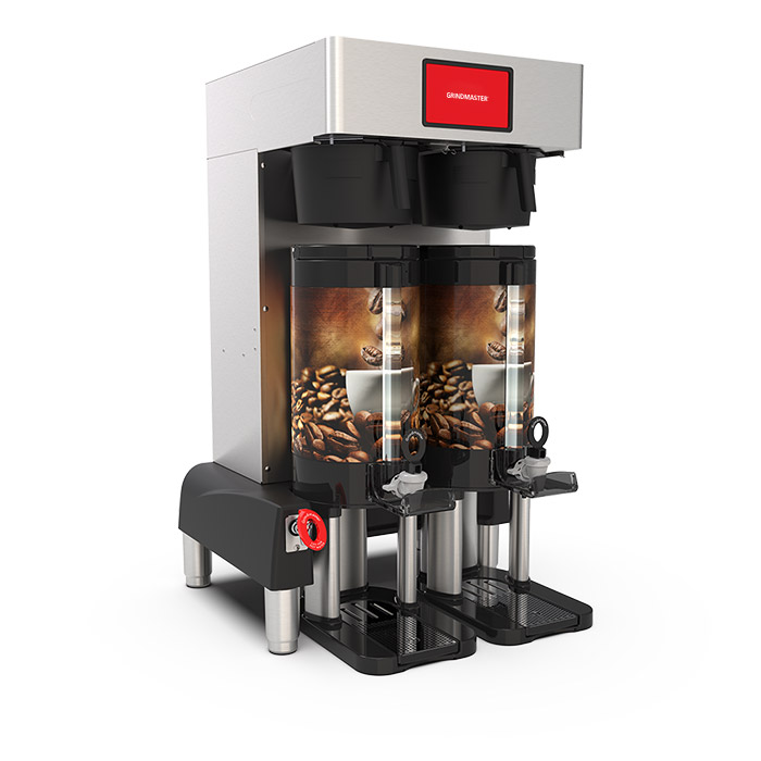 PrecisionBrew Vacuum Shuttle. Twin digitally controlled brewer for use with vacuum shuttle with stands